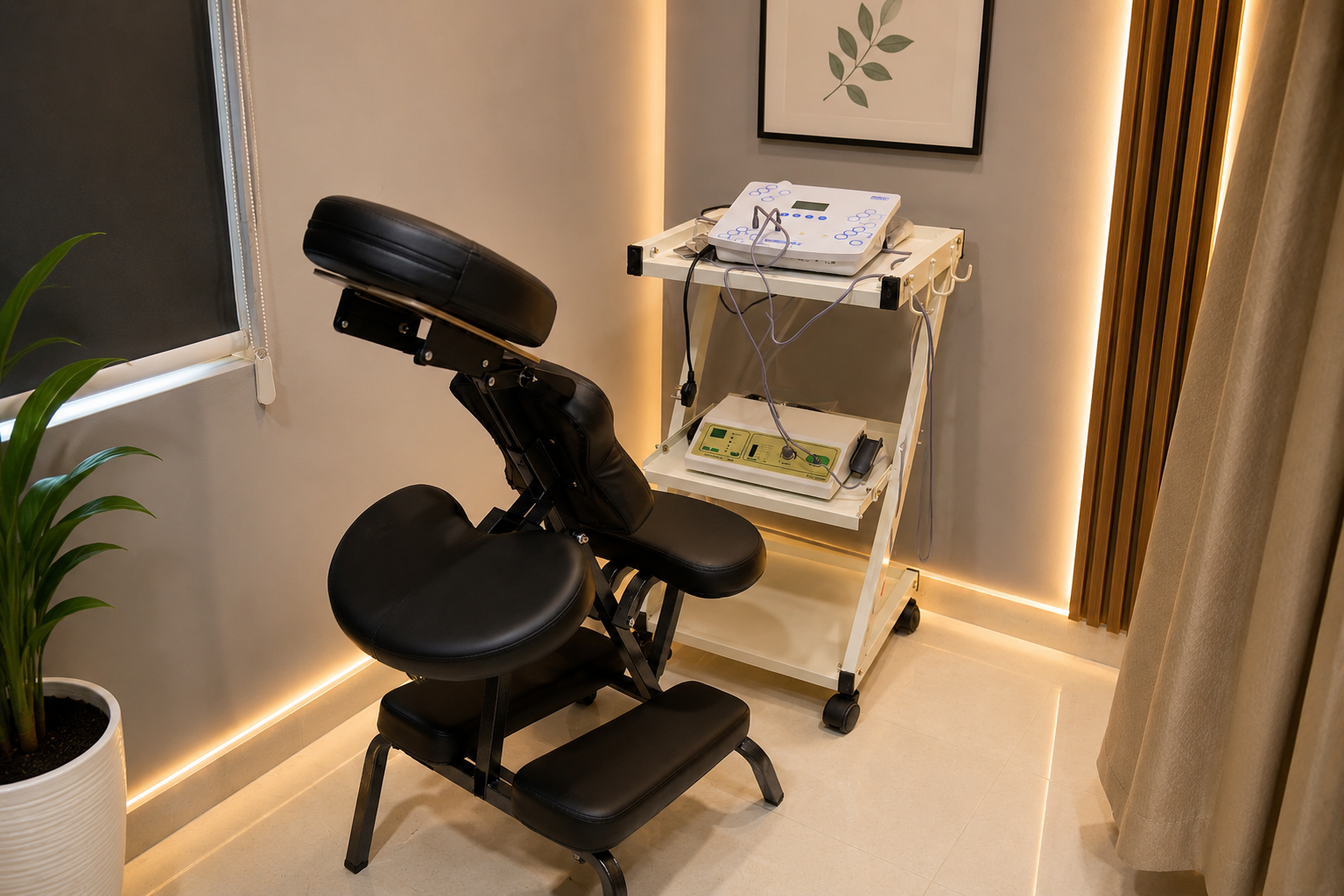 Electrotherapy station